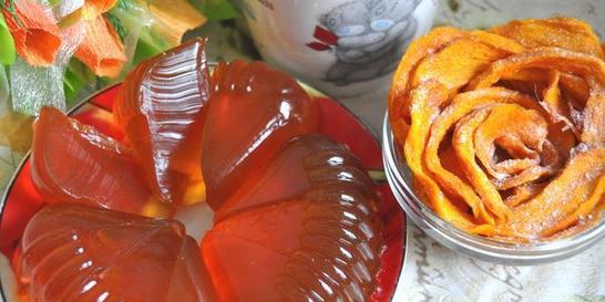 Тыквенные дольки с мармеладом