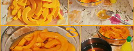 тыквенные дольки с мармеладом. Шаг 3