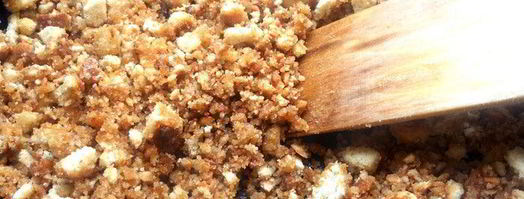 хрустящая пряничная крошка для мороженого. Шаг 4