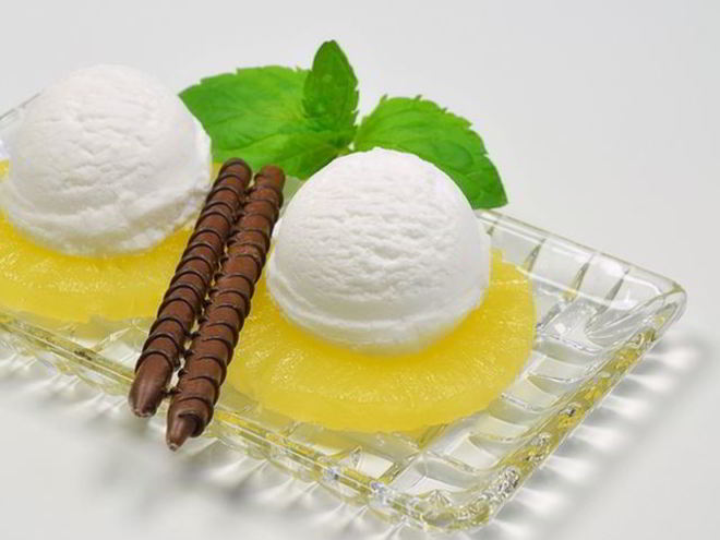 Рецепт кокосового мороженого с ананасом