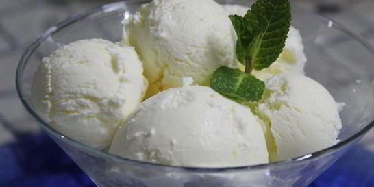 Лимонно-сливочное мороженое