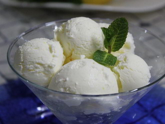 Рецепт лимонно-сливочного мороженое