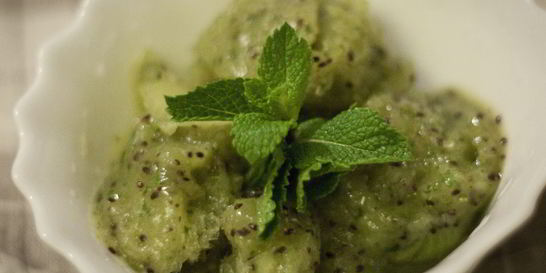 Мороженое из киви