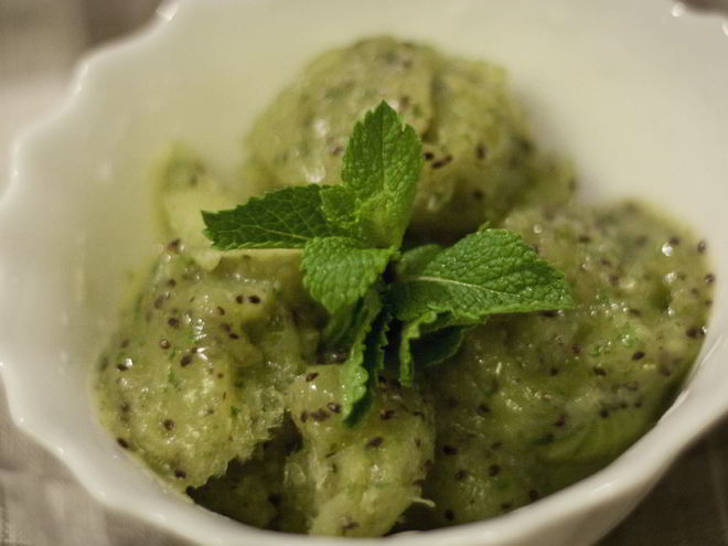 Рецепт мороженого из киви