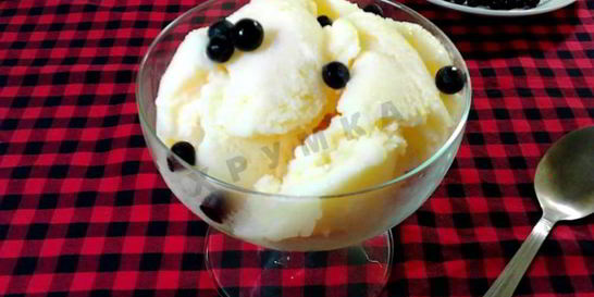 Мороженое из молока и сахара
