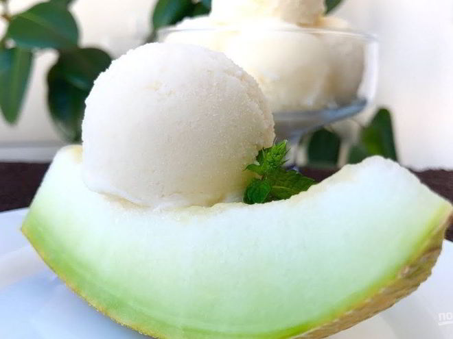 Рецепт простого мороженого из дыни