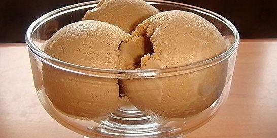 Шоколадное мороженое без сливок