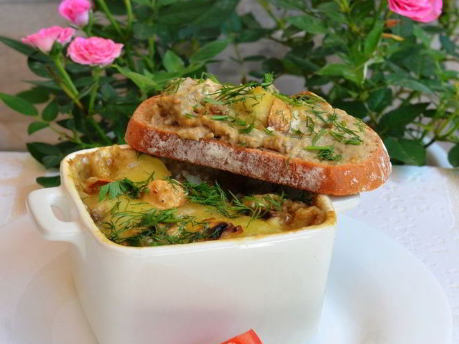 Рецепт баклажанова-грибного мусс