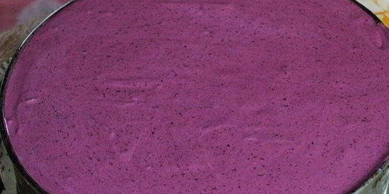 Черничный торт-мусс