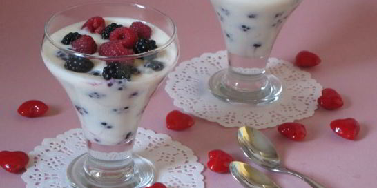 Ежевика с муссом из зефира