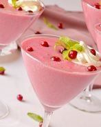 Клюквенный мусс с манной крупой