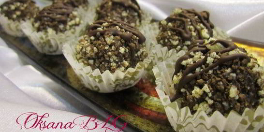 Конфеты с черничным муссом