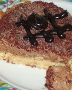 Кростата с шоколадным муссом