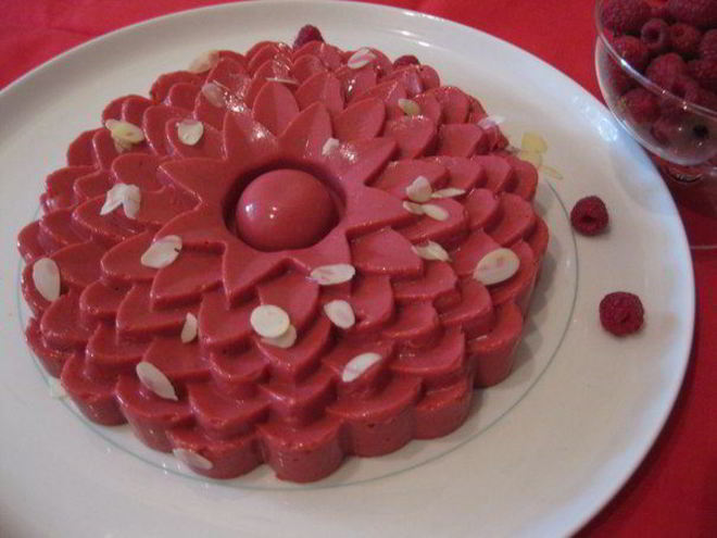 Рецепт малинового торта-мусса