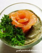 Мусс из авокадо с форелью