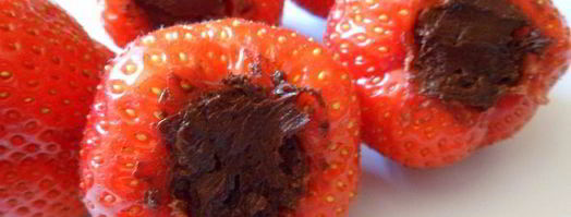 мусс из авокадо с клубникой и шоколадом. Шаг 9