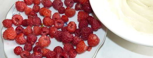 мусс из белого шоколада с малиной. Шаг 4