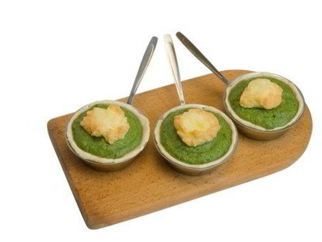 Рецепт мусса из шпината с кремом из пармезана