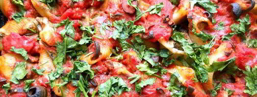 паста ракушки с творожно-баклажановым муссом. Шаг 10