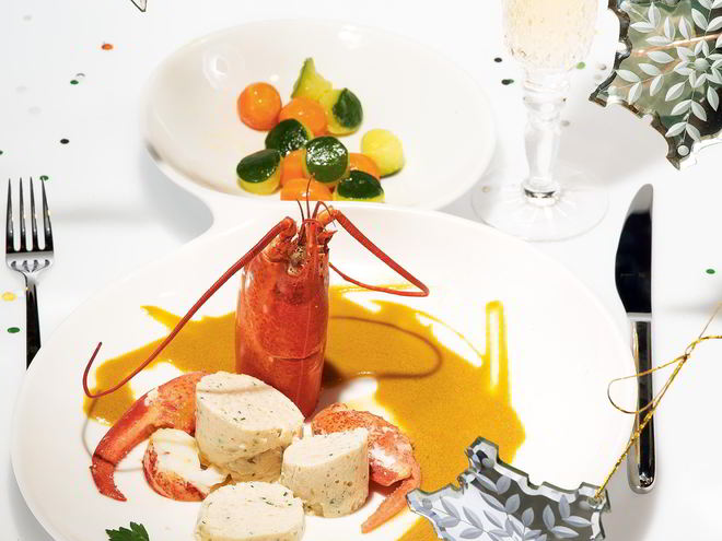 Рецепт рыбного мусса с мясом и соусом из лобстера