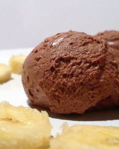 Шоколадный мусс на йогурте с бананами