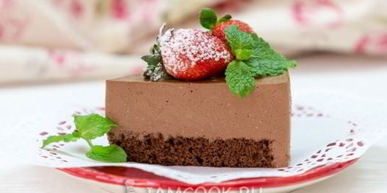 Шоколадный муссовый торт