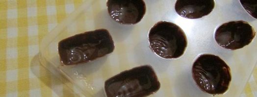 шоколадные конфеты с персиковым муссом. Шаг 3