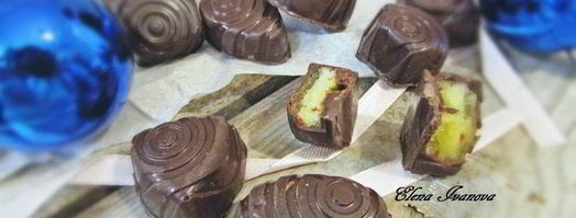 шоколадные конфеты с персиковым муссом. Шаг 12