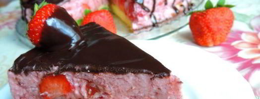 торт-мусс клубника в шоколаде. Шаг 20