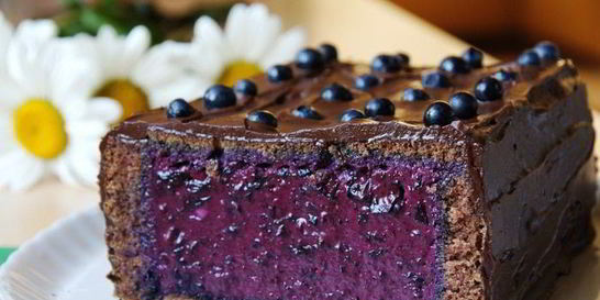Торт-мусс с черникой
