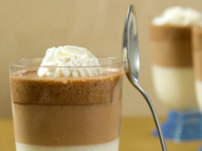 Рецепт трехцветного шоколадного мусса