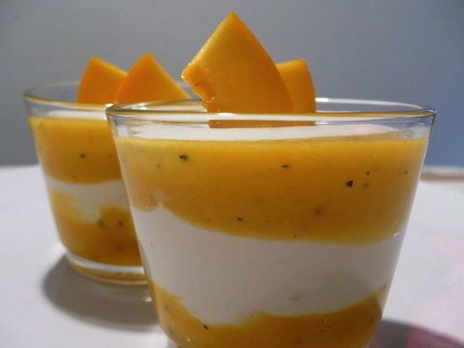 Рецепт творожного крема с муссом из персика и маракуи