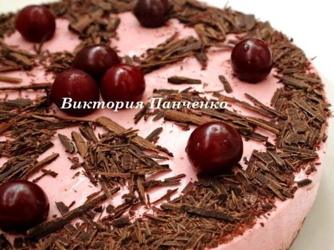 Рецепт вишнева-шоколадного торт-мусс