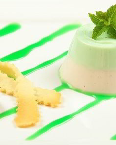 Мятная панна котта