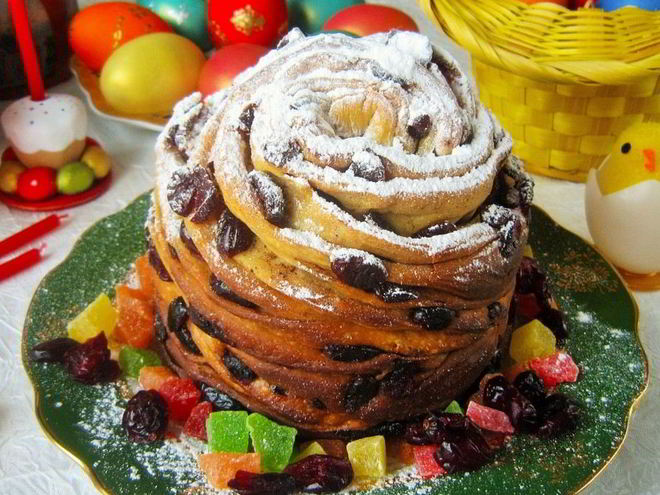 Рецепт кружевного пасхального кулича