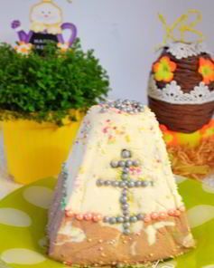 Пасха ореховая на заварных сливках