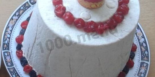 Пасха творожная заварная на сливках