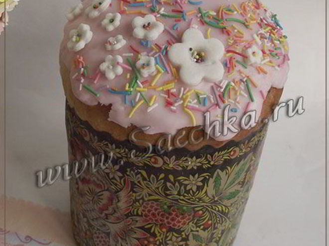 Рецепт помадки для куличей