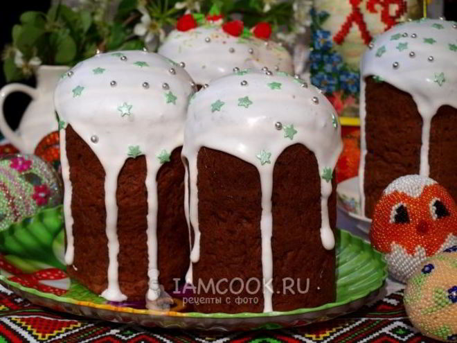 Рецепт шоколадного кулича