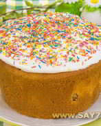 Ванильный кулич на сливках