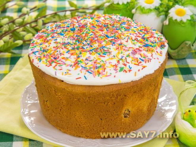 Рецепт ванильного кулича на сливках