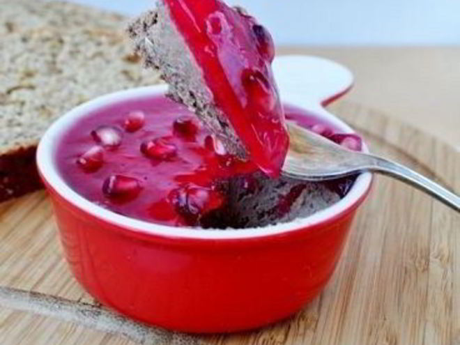 Рецепт пате из куриной печени с гранатовым желе