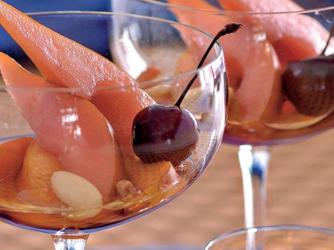 Рецепт пряных фруктов в бренди