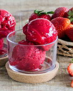 Клубничный щербет