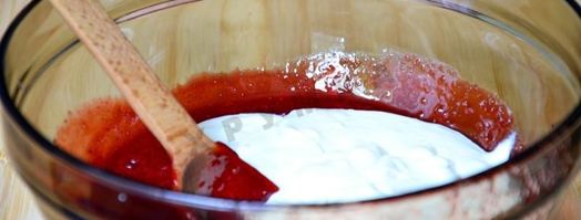 мороженое домашний клубничный щербет из йогурта. Шаг 6