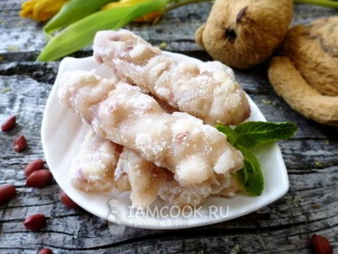 Рецепт сметанного щербета с арахисом