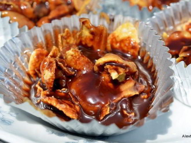 Рецепт сладкого десерта с шоколадом и беконом