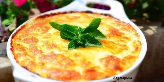 Кабачковое суфле под сырной корочкой