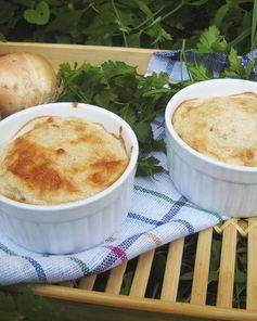 Хлебно-луковое суфле