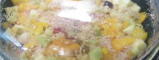 рагу из лосося с перловкой под сырным суфле. Шаг 5